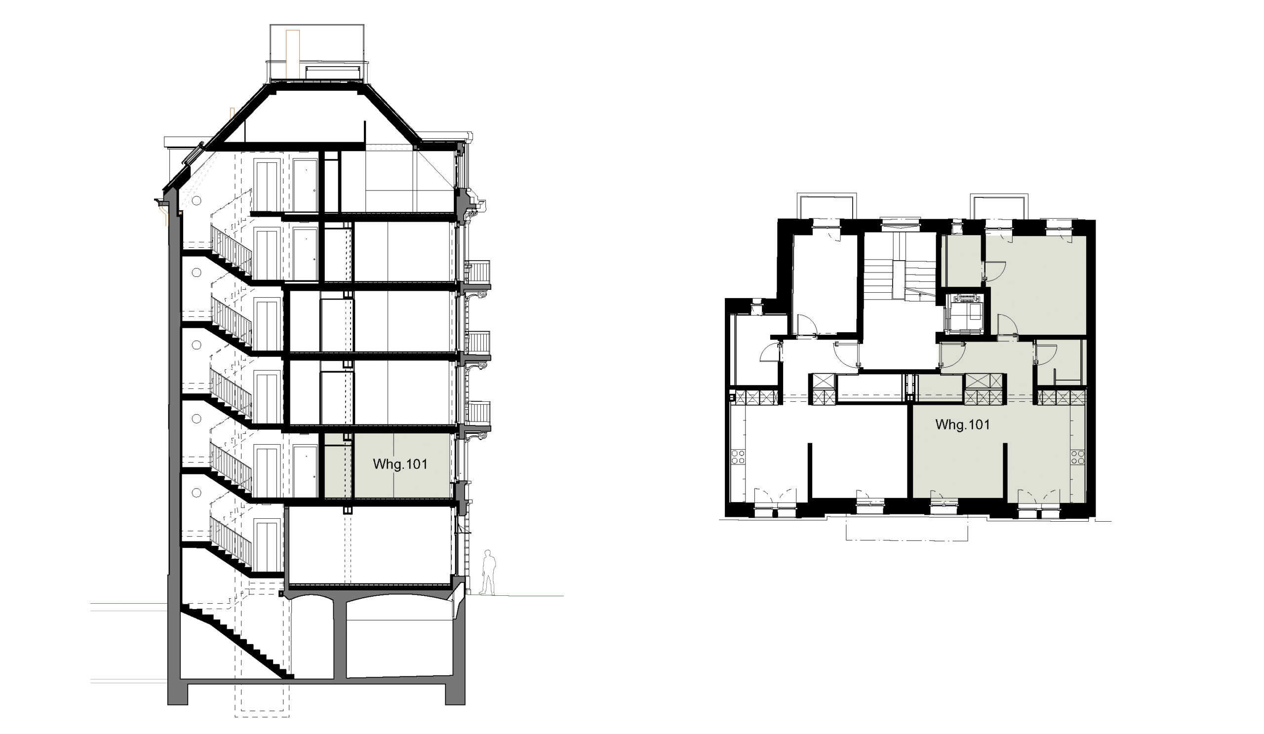 Grundriss Wohnung 101