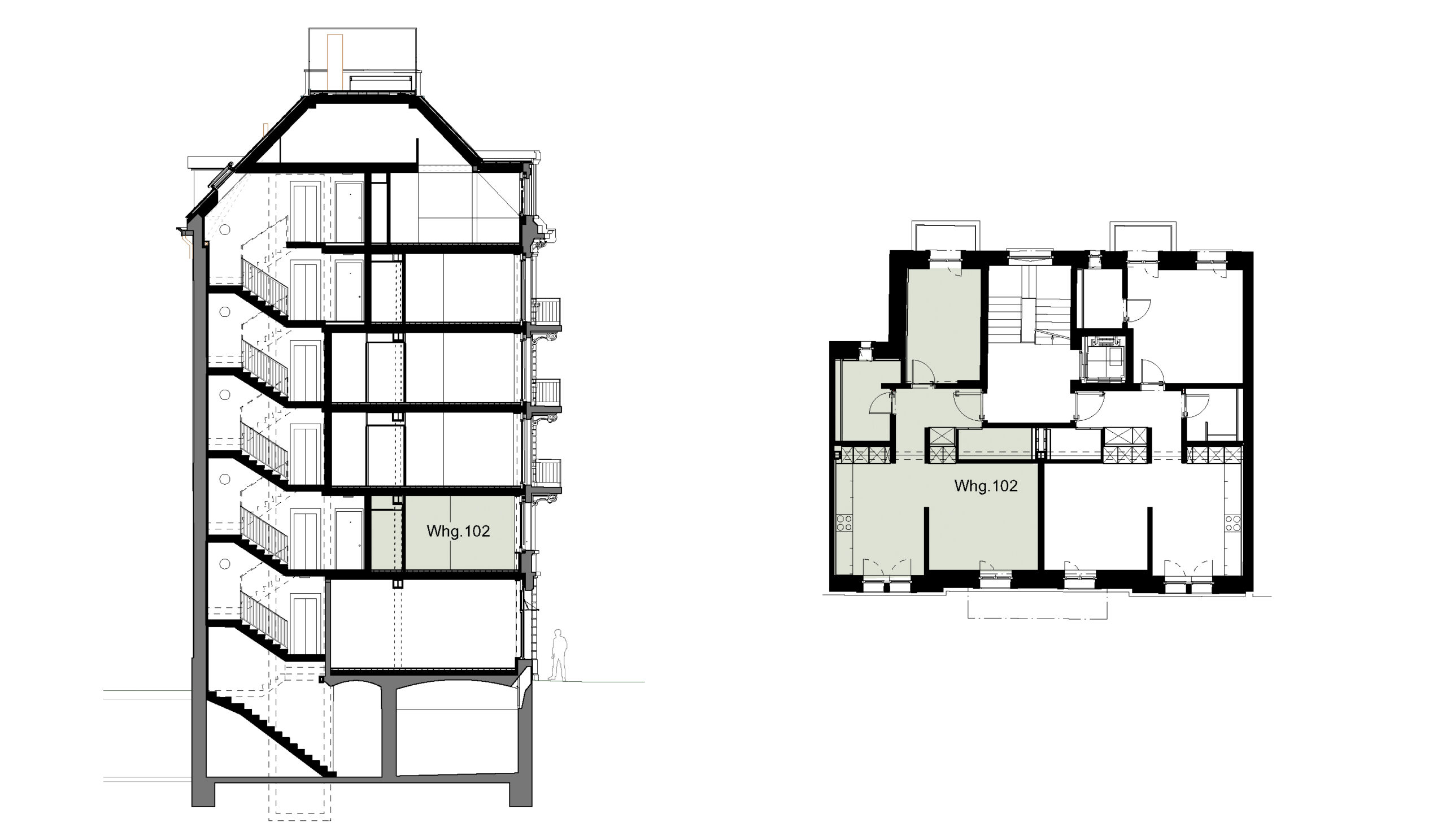 Grundriss Wohnung 102