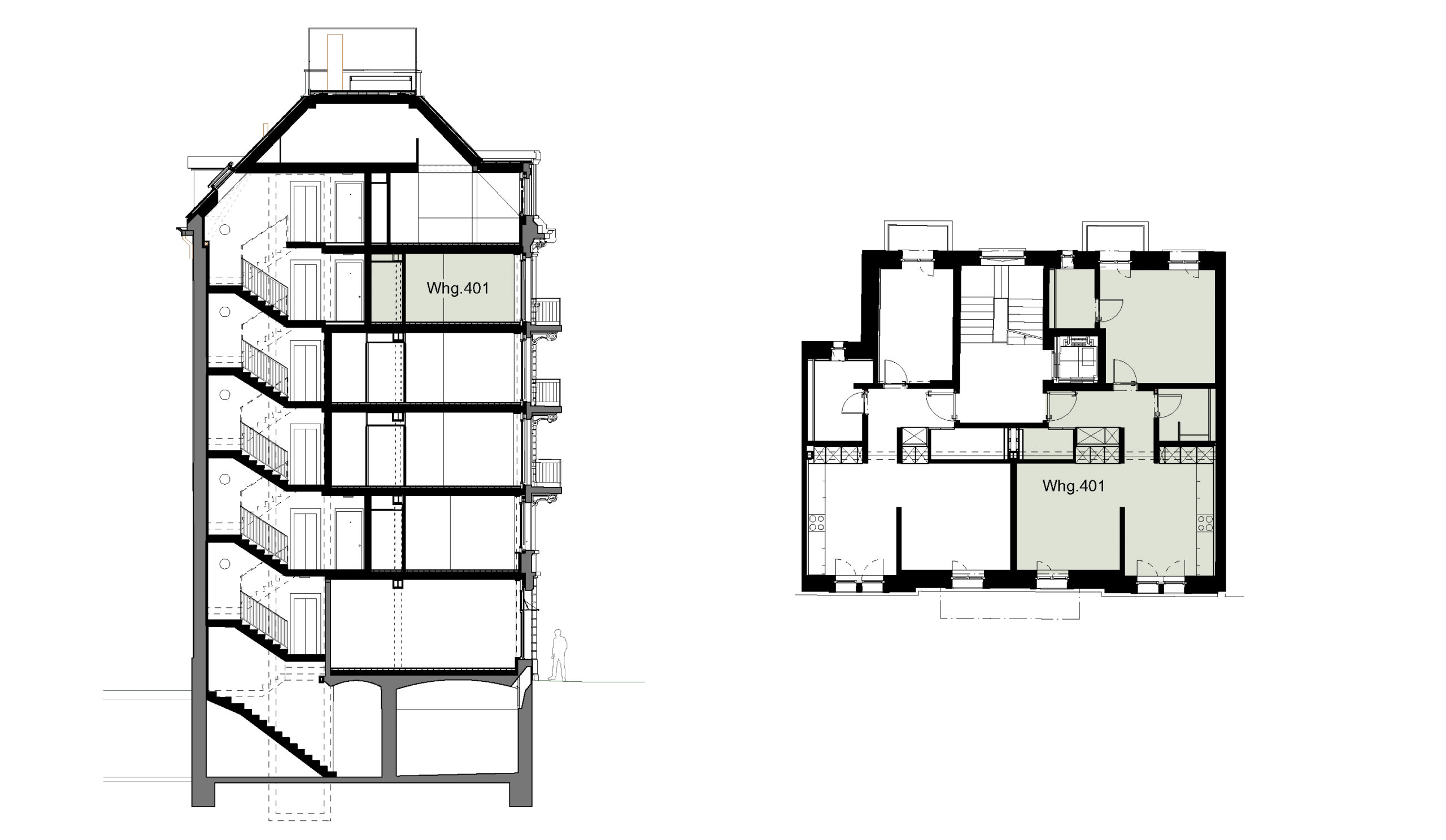 Grundriss Wohnung 401